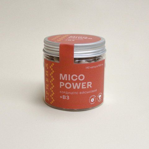 MiCo Power - Кордицепс+B3, 450мг, 140vcaps K003302 фото