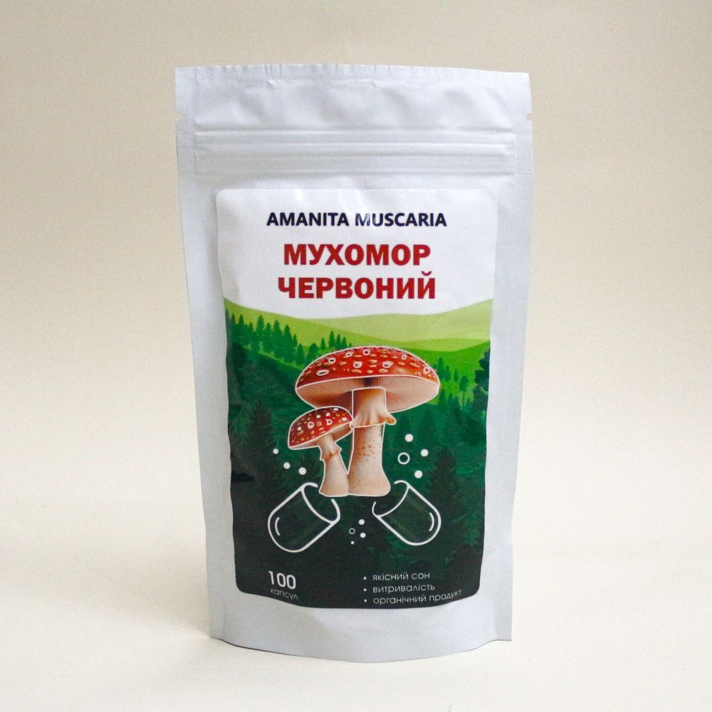Мухомор Червоний, 450мг, 100vcaps K000308 фото
