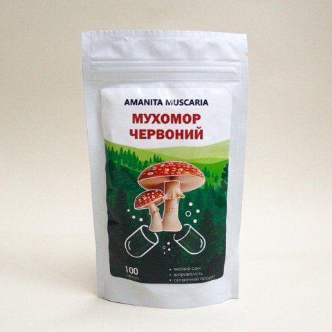 Мухомор Червоний, 450мг, 100vcaps K000308 фото
