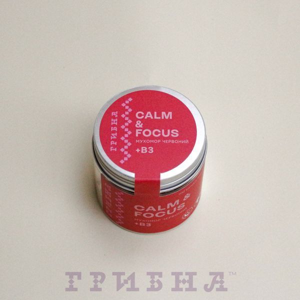 Calm & Focus, Мухомор + B3, 450мг, 140vcaps K003308 фото